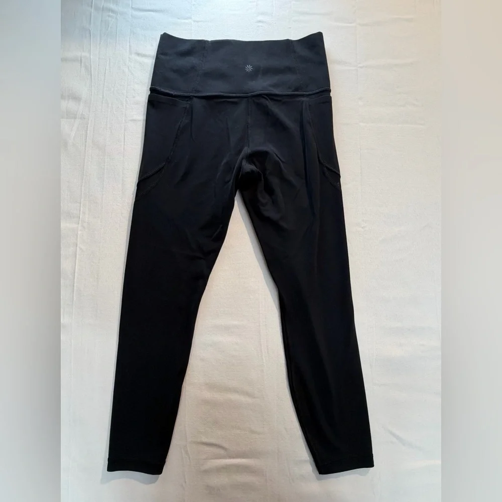 Athleta Black Salutation Mesh High Rise Legging Sz S Gorpcore, Minimalist - Picture 3 of 7